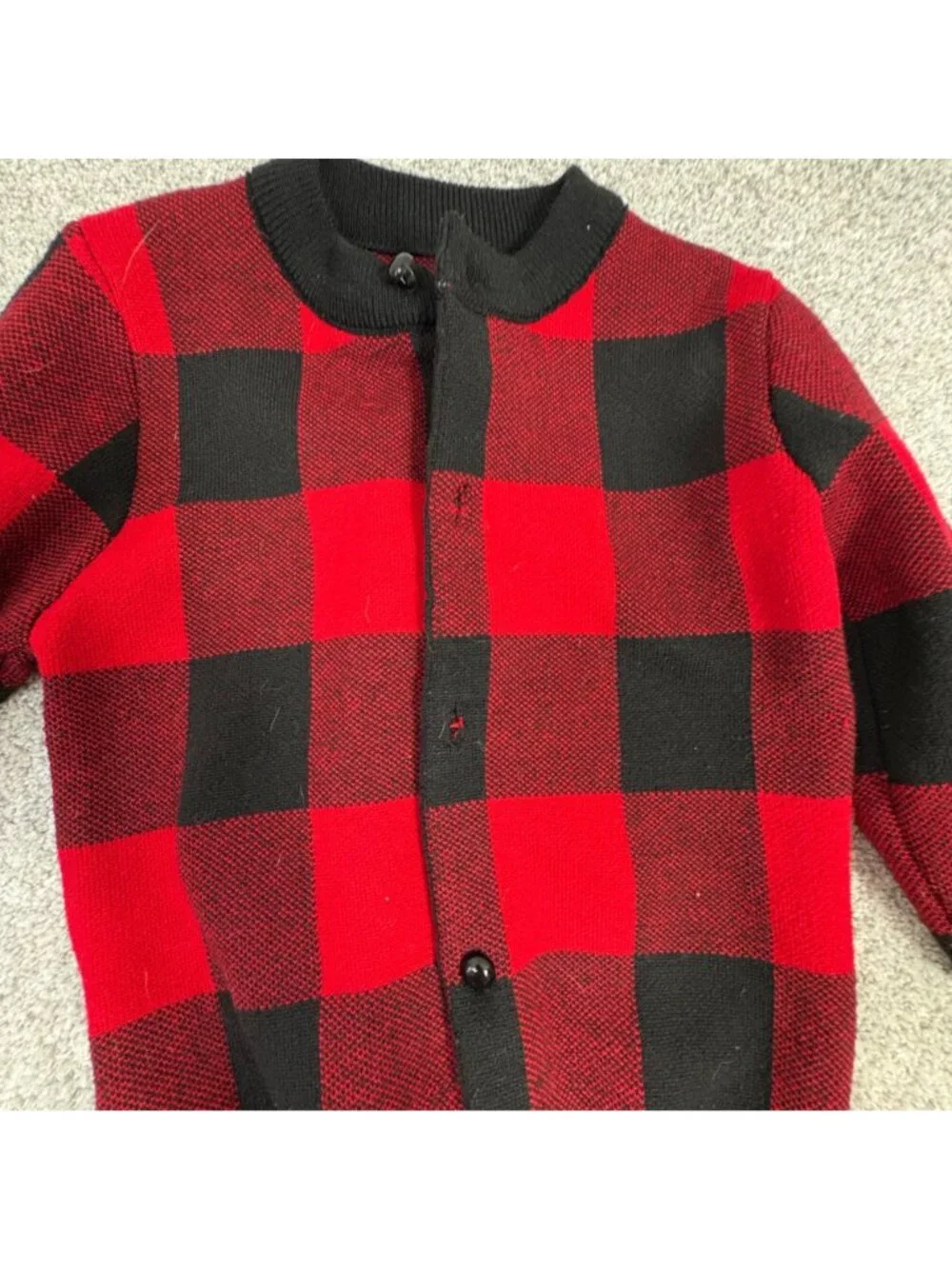 Unbranded Buffalo Check Skirt Set Girls 4T 5T Sweater Red Black Holiday